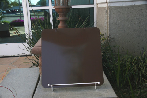 BROWN MAGNET ENAMEL METAL BOARD WITHOUT STAR 15"