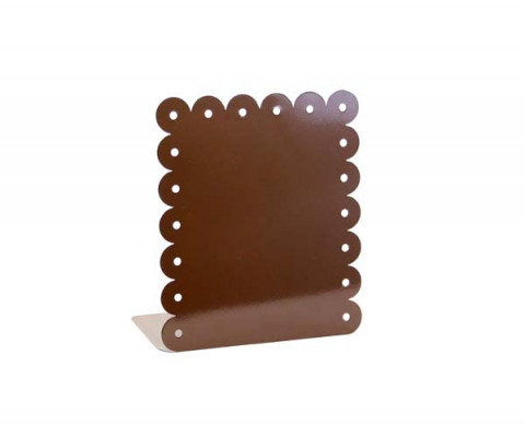 VERTICAL BROWN ENAMEL MAGNETIC PICTURE FRAME