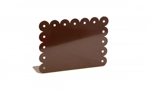 HORIZONTAL BROWN ENAMEL MAGNETIC PICTURE FRAME