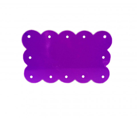 PURPLE SCALLOPED MESSAGE BOARD