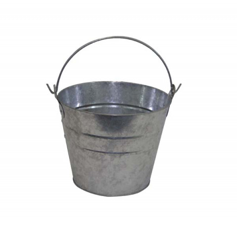 MEDIUM GALVANIZED PAIL 7"