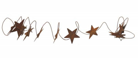 RUSTY 12 FOOT LARGE. STAR GARLAND