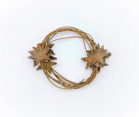 RUSTY 12 FOOT SMALL STAR GARLAND