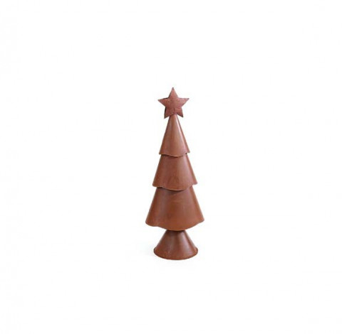 SMALL RUSTY 3 TIER TREE WITH STAR
