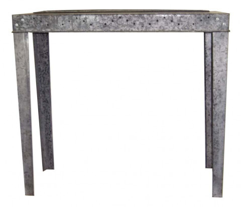 LARGE GRAY ZINC GARDEN POTTING TABLE