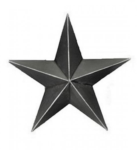 ANTIQUE BLACK 3D STAR 42"