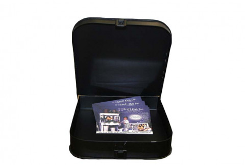 BLACK PHOTO BOOK COVER 10.5"x10.25x2"H