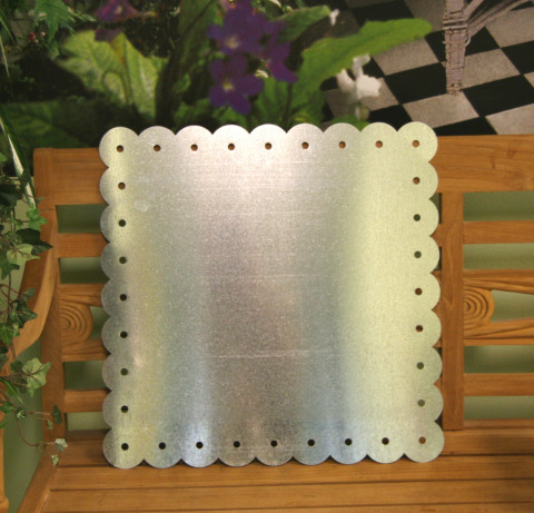 GALVANIZED  NOTE BOARD NO STAND 18.5"W