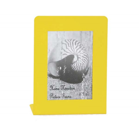 FLAT ENAMEL YELLOW VERTICAL 8"X10" PICTURE FRAME WITH PVC