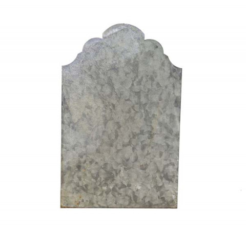 GRAY ZINC MAGNETIC FREE STANDING CHALK BOARD WITH FANCY TOP