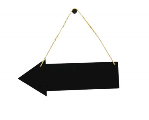 HANGING DOUBLE SIDED CHALK BOARD ARROW