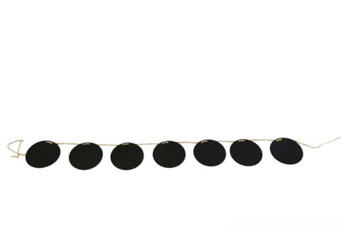ROUND CHALK BOARD SLATES ON ROPE