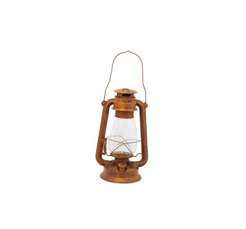 RUSTY LANTERN 10"H
