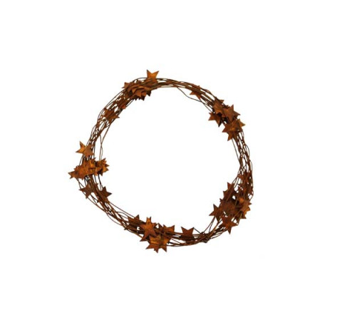 MINI 24' RUSTY STAR GARLAND