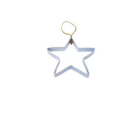 WHITE CORRUGATED STAR CUT OUT