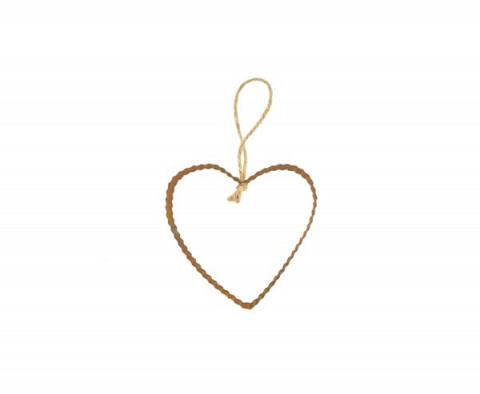 RUSTY CORRUGATED HEART CUT OUT