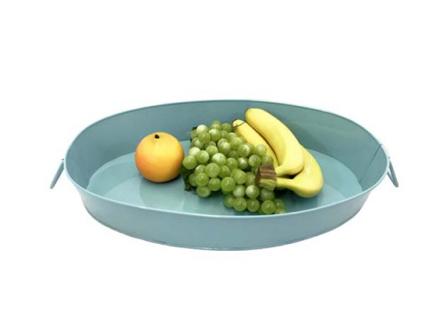 AQUA OVAL SERVING TRAY