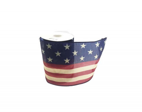 AMERICAN FLAG RIBBON 6"