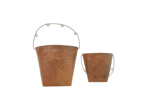 RUSTY WALL POCKET SET OF 2