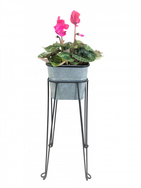 MED. GRAY ZINCTALL WASH TUB WITH STAND