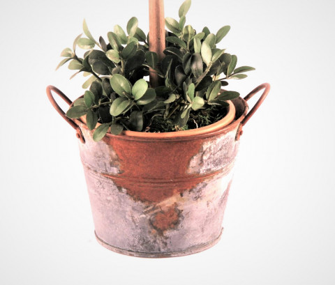 RUSTY ZINC PAIL 5.5"