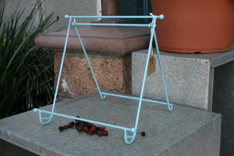 AQUA ENAMEL DISPLAY STAND 12" x 12"