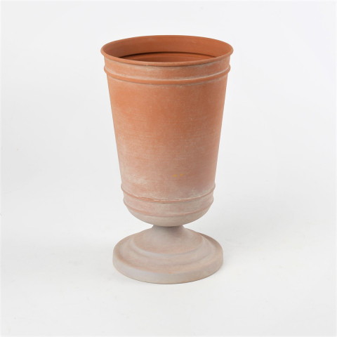 TIN TERRACOTTA WASH FLOWER VASE D5.71XH9.84"