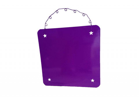 PURPLE MAGNET ENAMEL METAL BOARD 15"